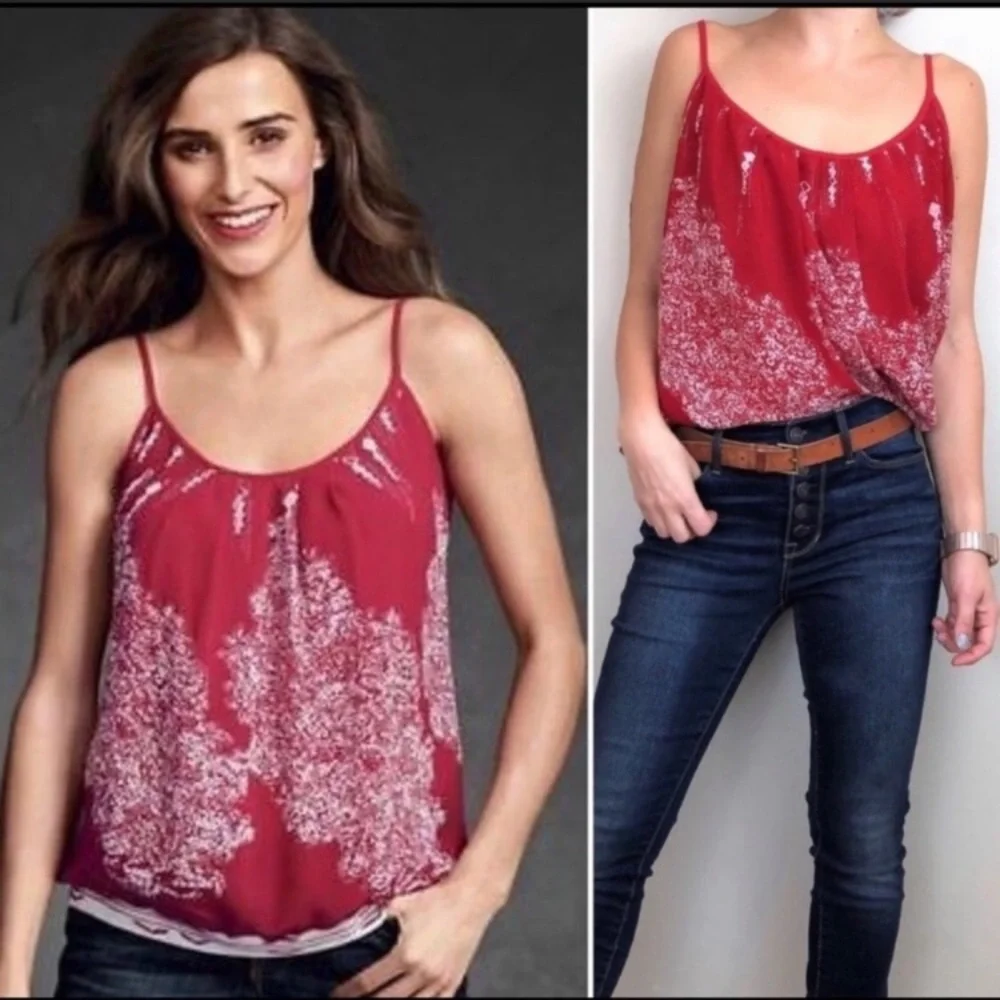 CAbi #162 Red Heart of Township Printed Cami XS - Picture 14 of 14